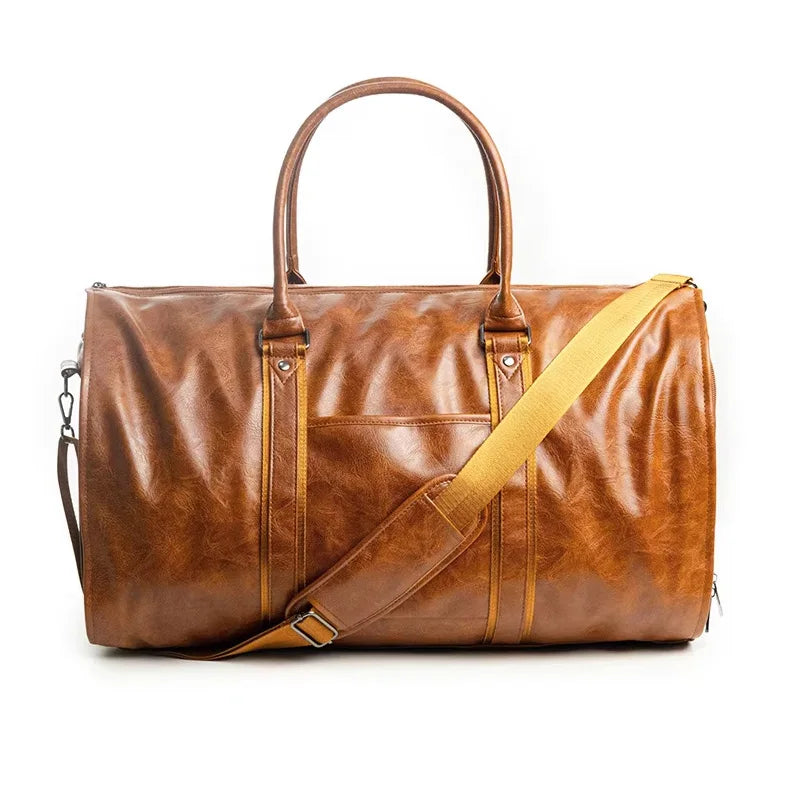 Buylor Folding Suit Travel Bag Men Business Carrying Garment Bag Large Capacity Storage Bag Carry on Clothes Bag with Shoe Pouch